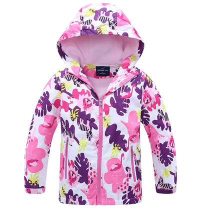 Big Children's Windproof And Rainproof Children's Windbreaker Girls' Jackets